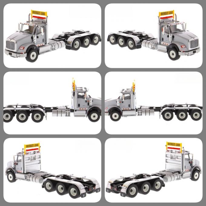 DM International HX620 Tri-Axle American Flatbed Truck Model 1:50 Scale ...