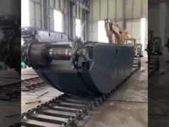 Cuctomized Amphibious Swamp Buggy Excavator Floating Pontoon Q355b Customized For excavator Sy135