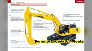 Amphibious Excavator for Swamps & Water