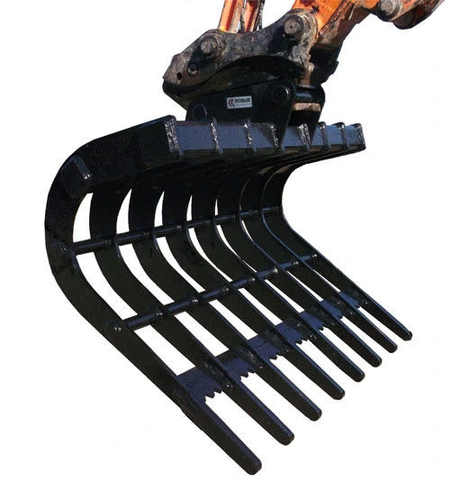 Factory Excavator Land Clearing Rakes 1 - 100 Ton Excavator Stick Rake Q345 / NM400