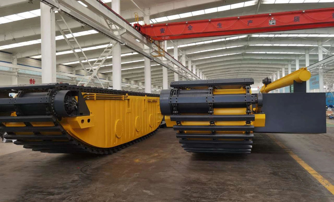 Customized Floating Amphibious Excavator Pontoon Q355B Q690 Q345BUndercarriage Parts Water Track used for Cat 320D PC200