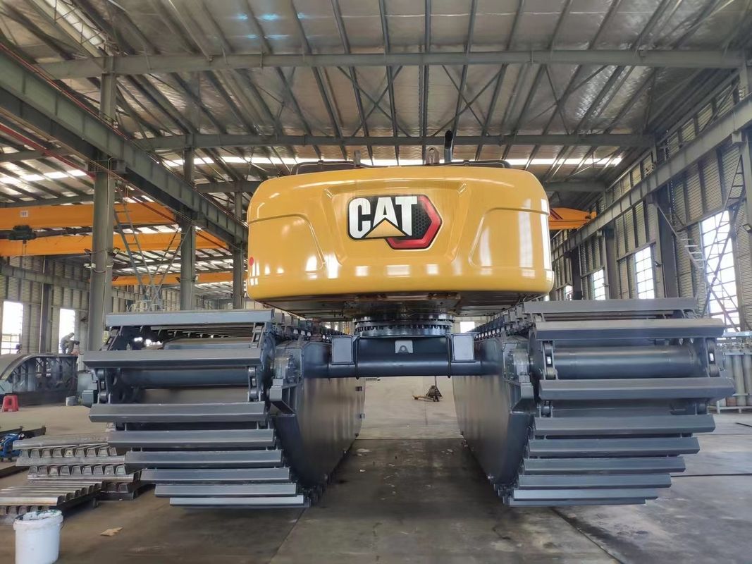 Customized Hydraulic Excavator Pontoon Amphibious Floating used for  320D 320C SY215 PC200Excavator Chassis Machine