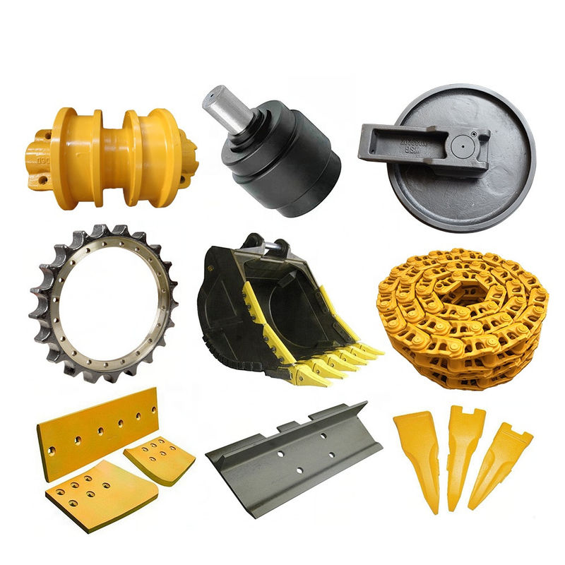 Front track idler assy for mini excavator wheel bulldozer parts rubber idler js220 pc20 pc60 pc200 pc300 ex120-2 js220