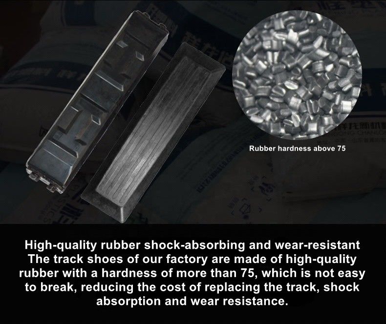 High Quality  Rubber Crawler Excav Track Pad Rubber/Board Polyurethane Grousers Shoes for Excavator Undercarriage Parts