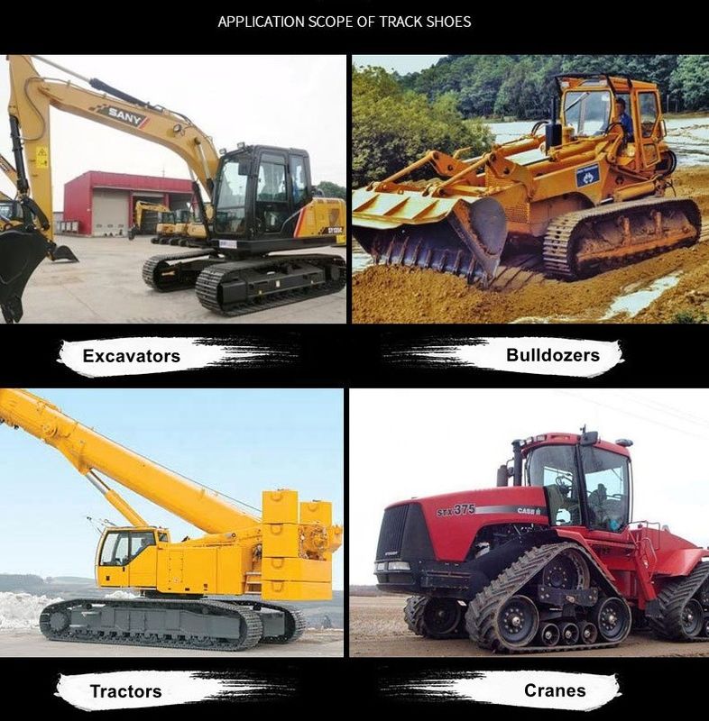 High Quality  Rubber Crawler Excav Track Pad Rubber/Board Polyurethane Grousers Shoes for Excavator Undercarriage Parts