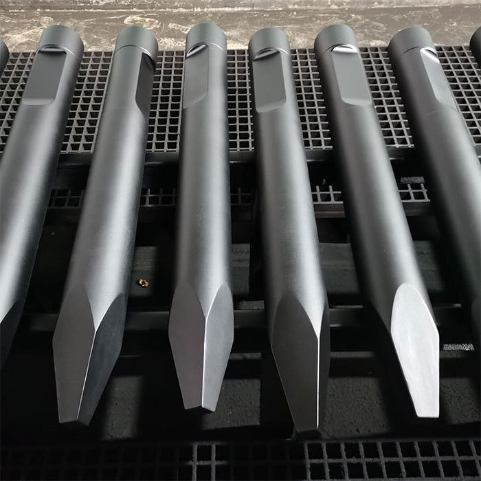 Hydraulic Rock Hammer Concrete Stone Breaker Parts Tool Round Flat Wedge Moil Point Chisel For Excavator