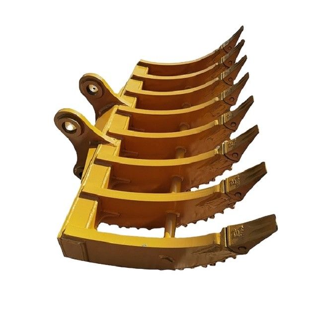 Factory Excavator Land Clearing Rakes 1 - 100 Ton Excavator Stick Rake Q345 / NM400