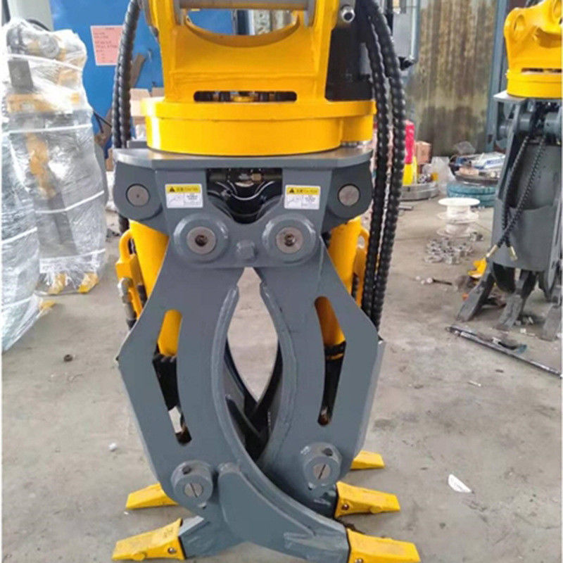 customizable Double cylinder 360 rotary hydraulic grapple telescopic arm clamp wood grab bucket for excavator