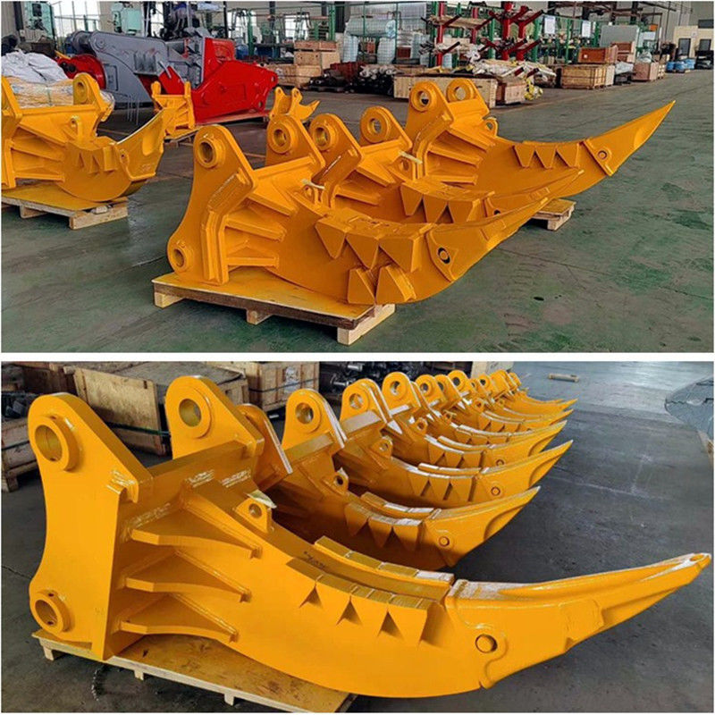 Factory Excavator Land Clearing Rakes 1 - 100 Ton Excavator Stick Rake Q345 / NM400