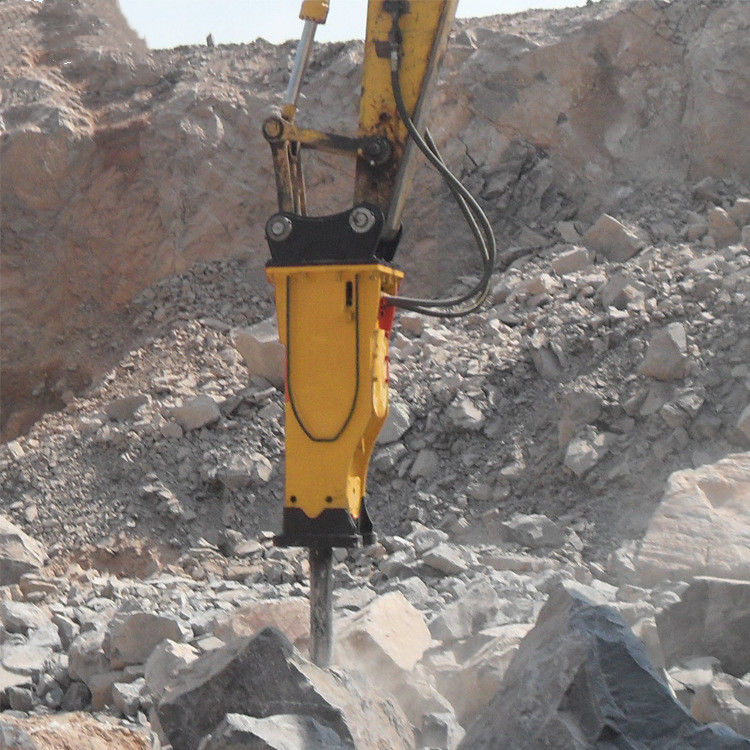 Excavator Building Concrete Demolition Of Rock Hammer Breaker Demolition Drillbit Hyundai Hydraulic Hammer