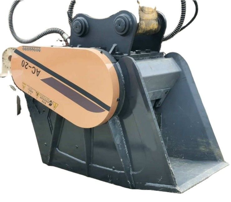 bucket crusher field rocks import hydraulic motor high vibration frequency crushing bucket
