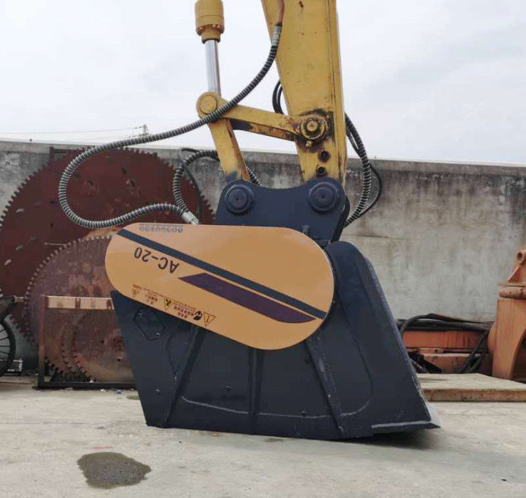 bucket crusher field rocks import hydraulic motor high vibration frequency crushing bucket