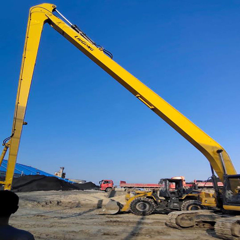 Customized Three-Section Boom Demolition Arm Extension  Boom T Telescopic Long Reach Arm Bucket Used For Excavator