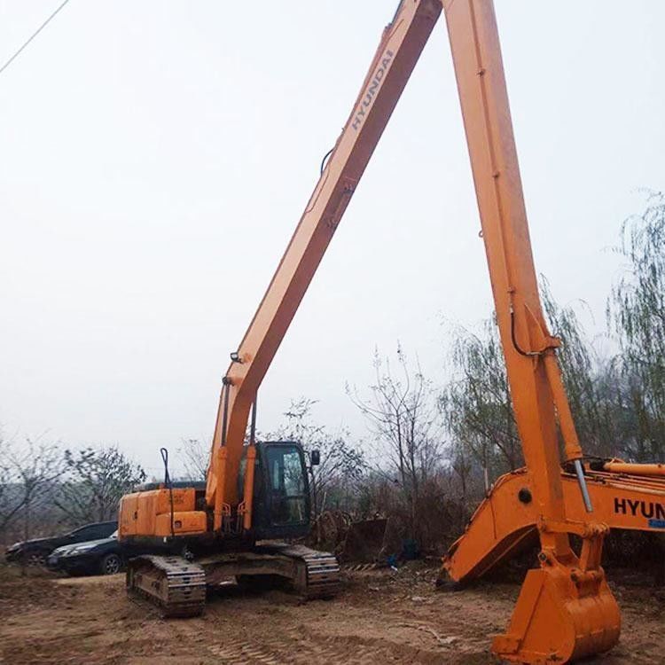 Customized Three-Section Boom Demolition Arm Extension  Boom T Telescopic Long Reach Arm Bucket Used For Excavator