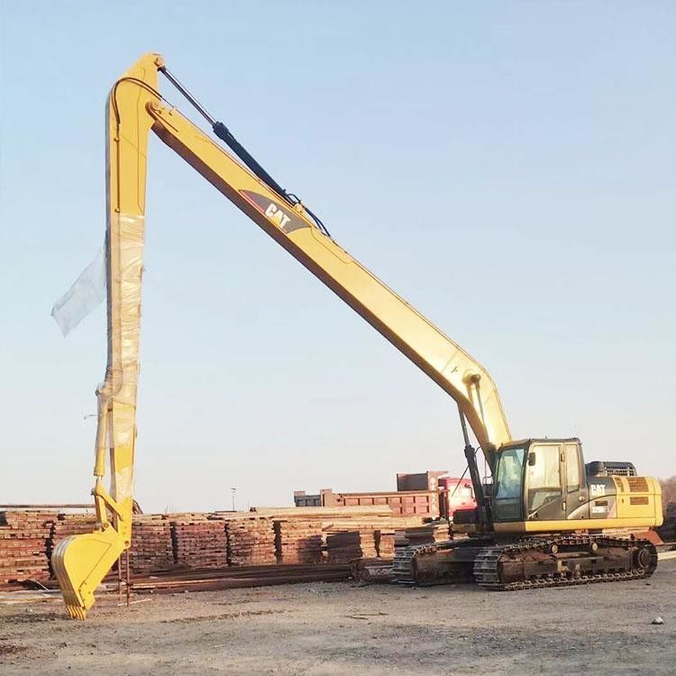 Customized Three-Section Boom Demolition Arm Extension  Boom T Telescopic Long Reach Arm Bucket Used For Excavator