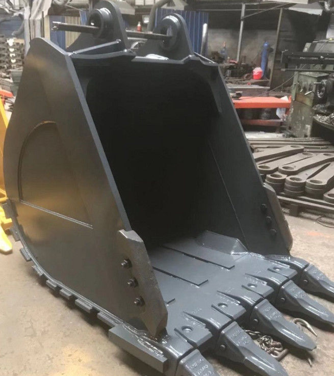 Excavator Heavy Duty Rock Digging Bucket Q355B For 20T - 100T Excavator Backhoe