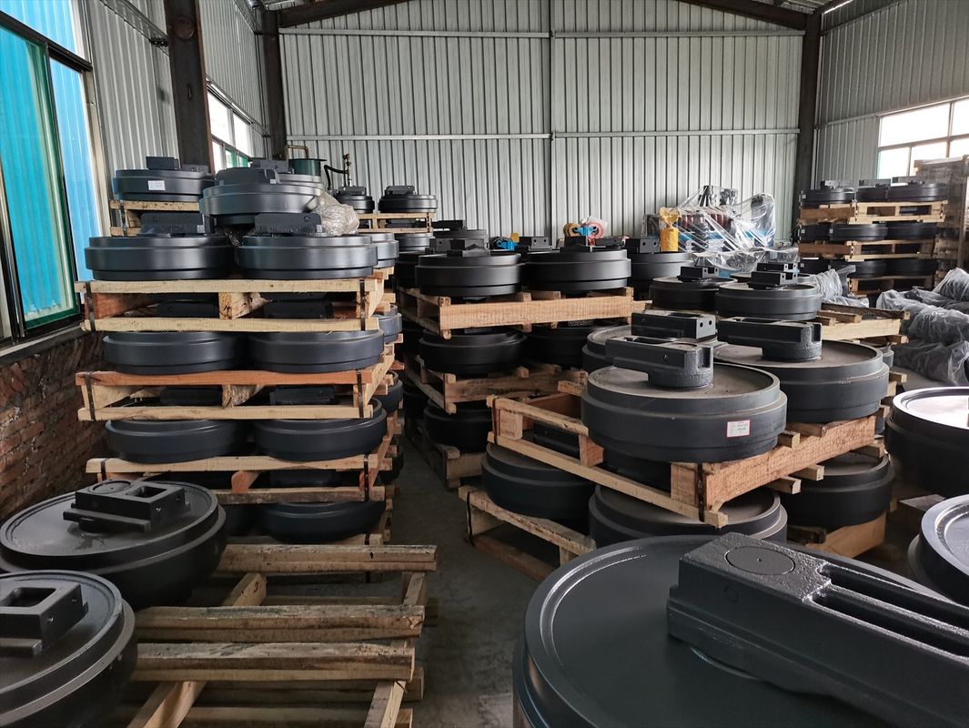 Front track idler assy for mini excavator wheel bulldozer parts rubber idler js220 pc20 pc60 pc200 pc300 ex120-2 js220