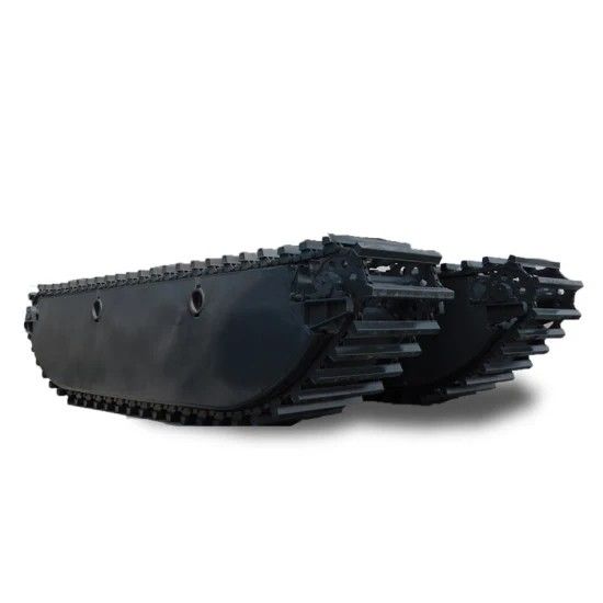 Customized Pontoon Q335B Q355B Excavator Pontoon Floating Swamp Amphibious Pontoon For SANY SY135C