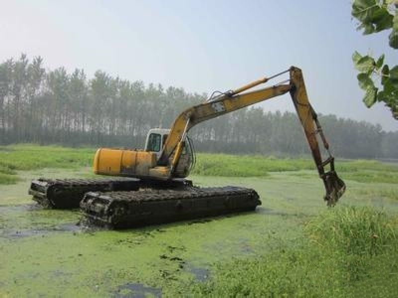 Customized Pontoon Q335B Q355B Excavator Pontoon Floating Swamp Amphibious Pontoon For SANY SY135C
