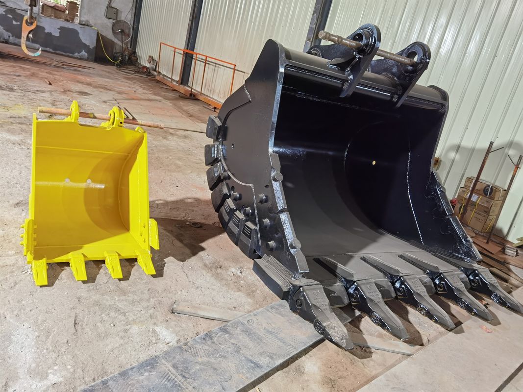 Customized Excavator Heavy Duty Rock Digging Bucket Q355B For 20T - 50T Excavator Backhoe