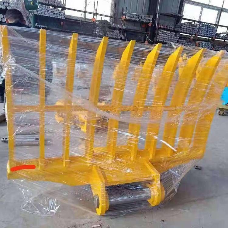 Customized  Excavator Land Clearing Rakes 1 - 50 Ton Excavator Q355B Stick Rake