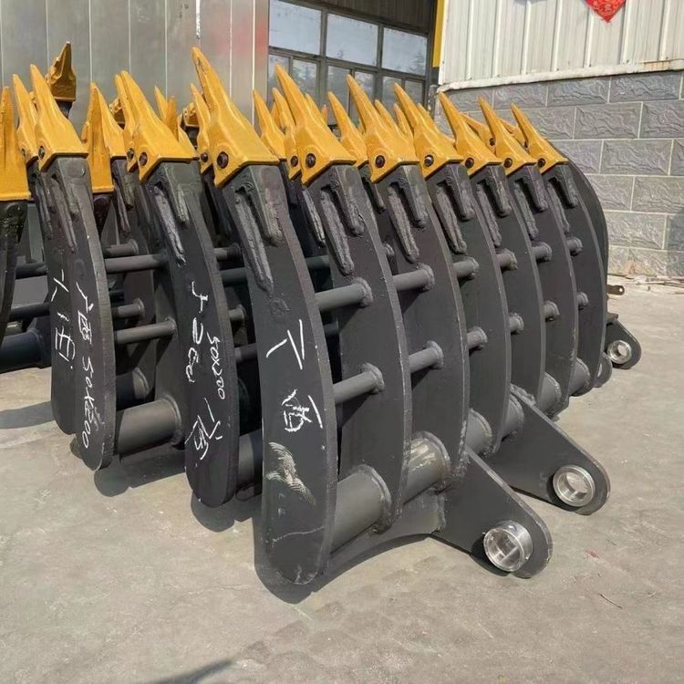 Customized  Excavator Land Clearing Rakes 1 - 50 Ton Excavator Q355B Stick Rake