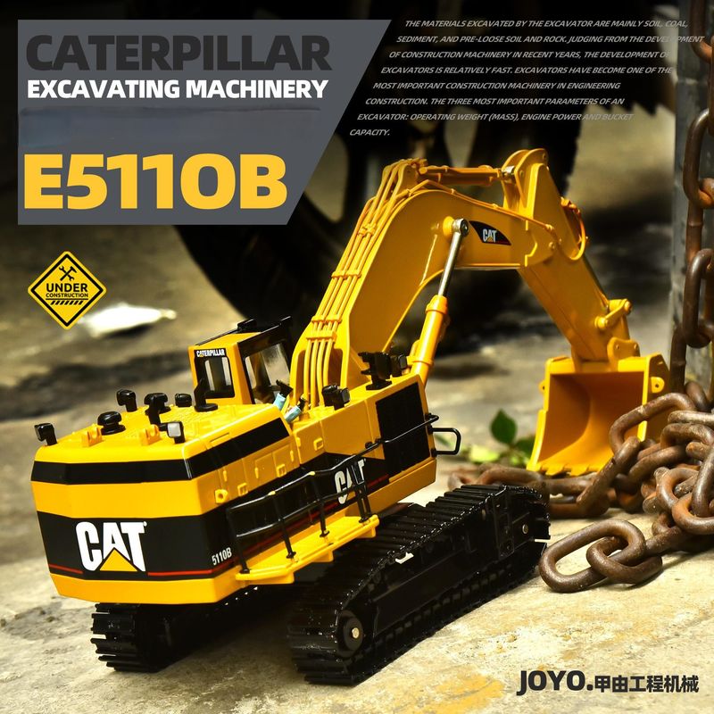 Carter CAT5110B Large Excavator Collection Model Engineering Vehicles Together Metal Simulation Handpiece Ornaments