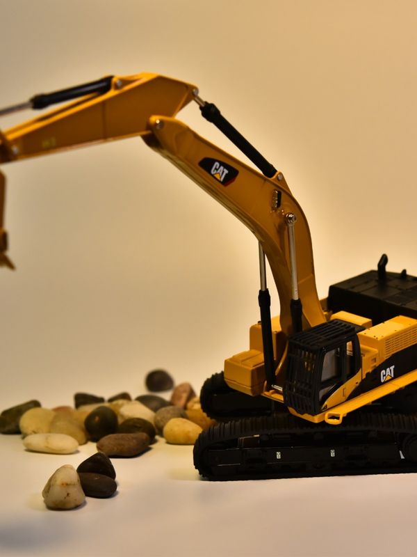 DM Carter CAT385C Alloy Excavator Model Engineering Machinery Car Simulation Metal Decoration Ornaments
