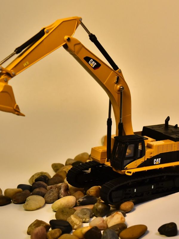 DM Carter CAT385C Alloy Excavator Model Engineering Machinery Car Simulation Metal Decoration Ornaments