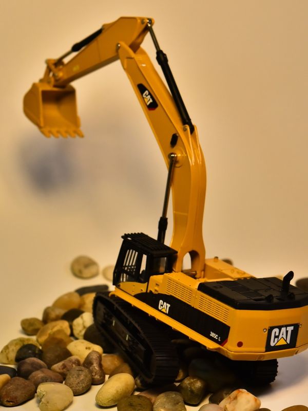 DM Carter CAT385C Alloy Excavator Model Engineering Machinery Car Simulation Metal Decoration Ornaments