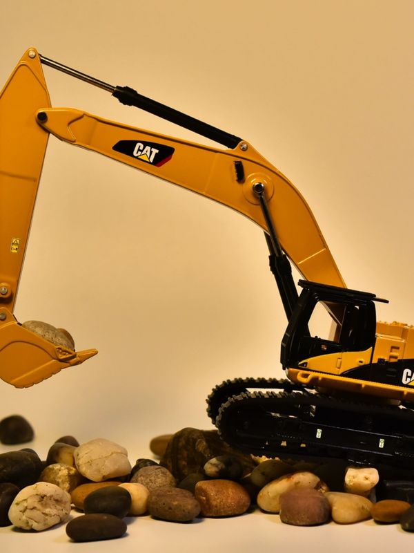 DM Carter CAT385C Alloy Excavator Model Engineering Machinery Car Simulation Metal Decoration Ornaments