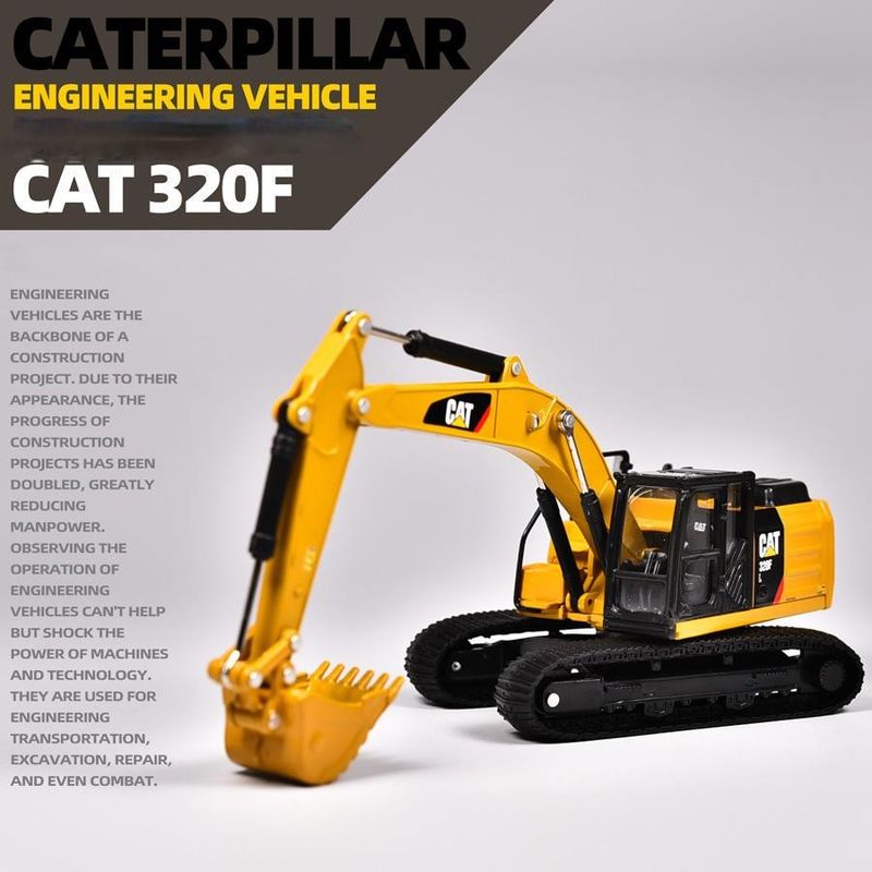 Premium Alloy Hydraulic Excavator Model Toy Replica for Ages 14 and Up Collection Gift