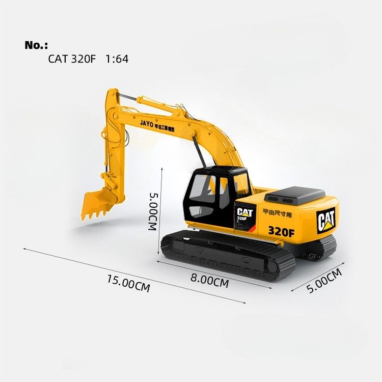 Premium Alloy Hydraulic Excavator Model Toy Replica for Ages 14 and Up Collection Gift