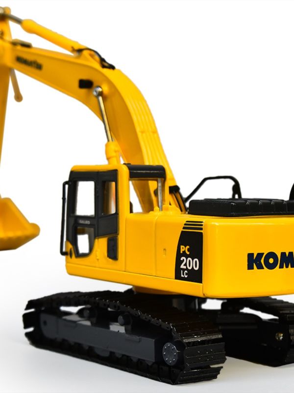 Komatsu PC200 Excavator 1/43 Scale Diecast Metal Model Collectible Opening Doors