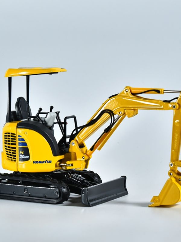 Komatsu PC30MR Mini Excavator 1/32 Scale Die-Cast Metal Model Collectible Toy