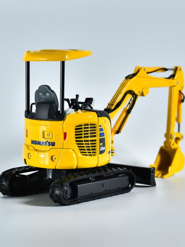 Komatsu PC30MR Mini Excavator 1/32 Scale Die-Cast Metal Model Collectible Toy