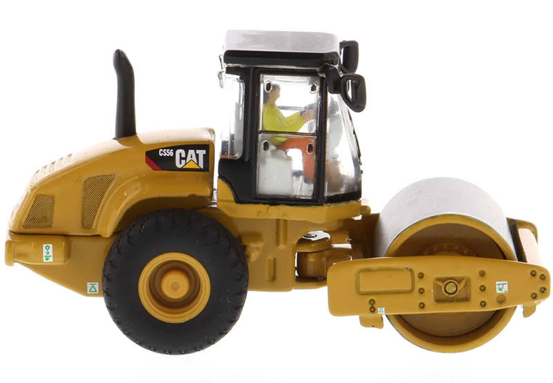 Diecast CAT CS56 Smooth Drum Vibratory Roller 1:87 Scale Construction Model Replica