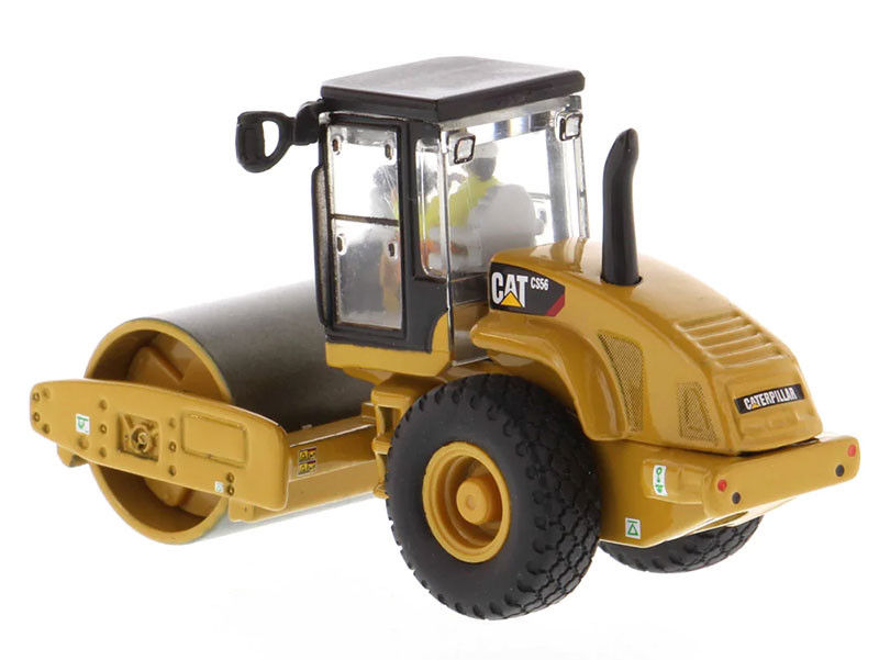 Diecast CAT CS56 Smooth Drum Vibratory Roller 1:87 Scale Construction Model Replica