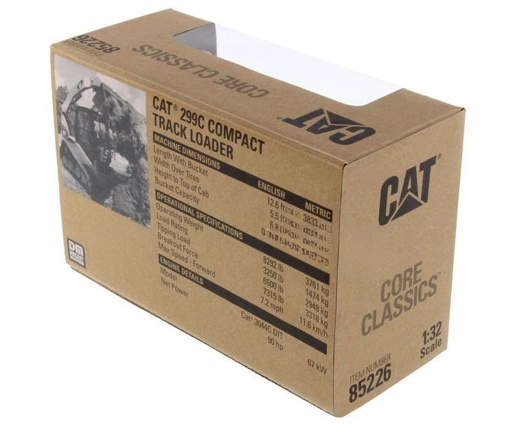 Highly Detailed CAT 299C Compact Track Loader Alloy Diecast Model 1/32 Scale 85226