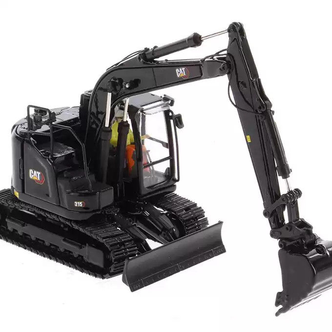 Black Caterpillar CAT 315 Excavator 1:50 Die-Cast Model Collectible Engineering Vehicle