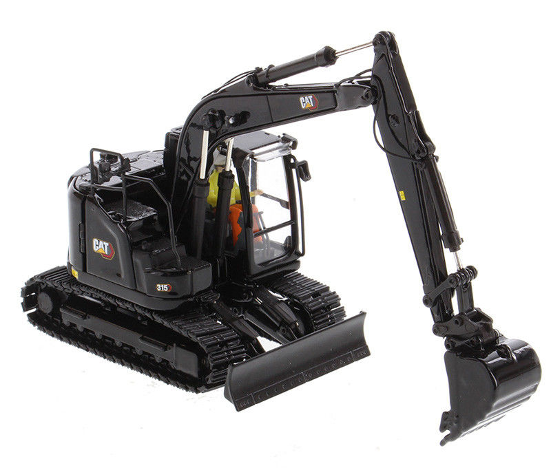 Black Caterpillar CAT 315 Excavator 1:50 Die-Cast Model Collectible Engineering Vehicle