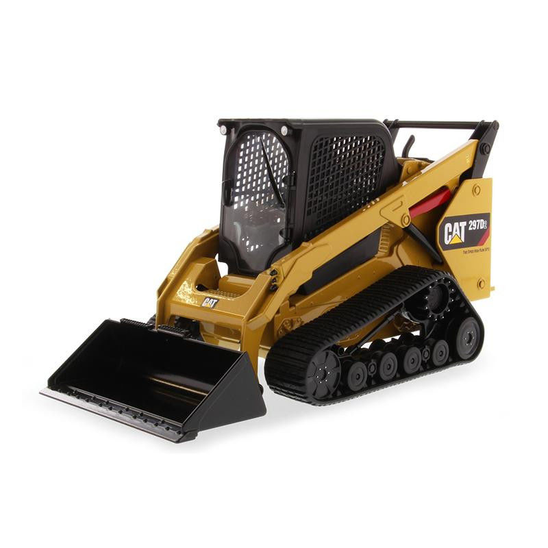 1:16 Scale Diecast Metal Cat 297D2 Skid Steer Loader Model with Movable Loader Arms