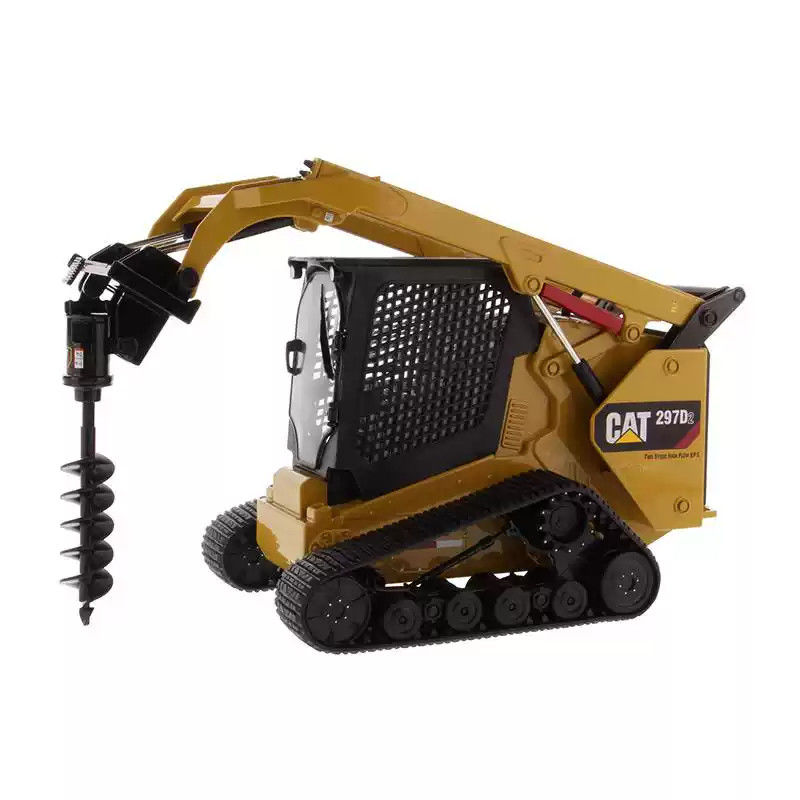 1:16 Scale Diecast Metal Cat 297D2 Skid Steer Loader Model with Movable Loader Arms