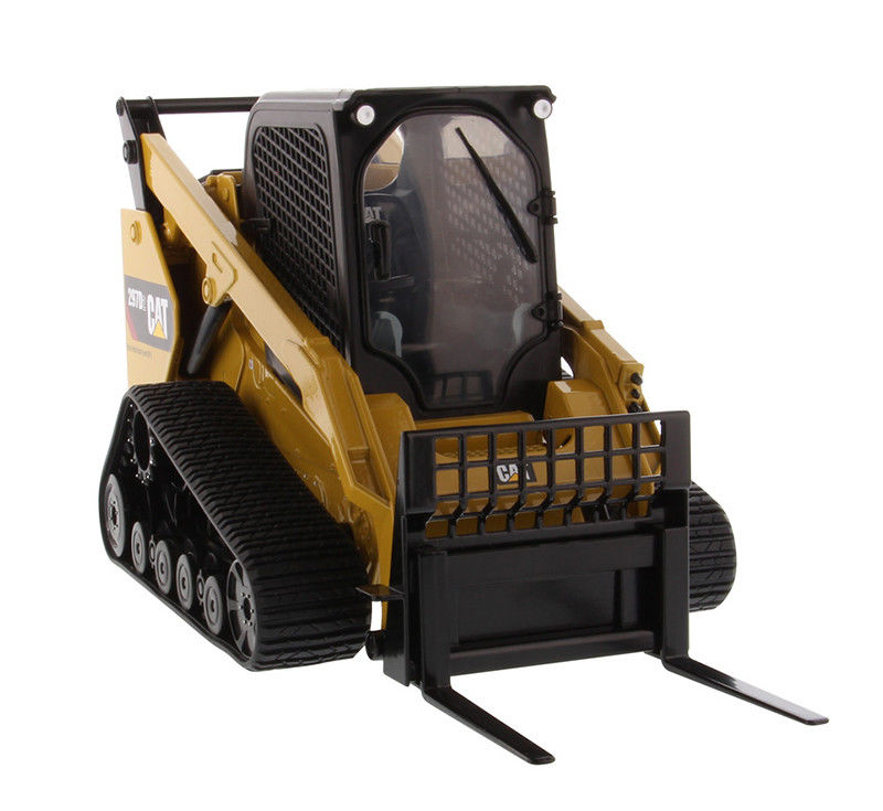1:16 Scale Diecast Metal Cat 297D2 Skid Steer Loader Model with Movable Loader Arms