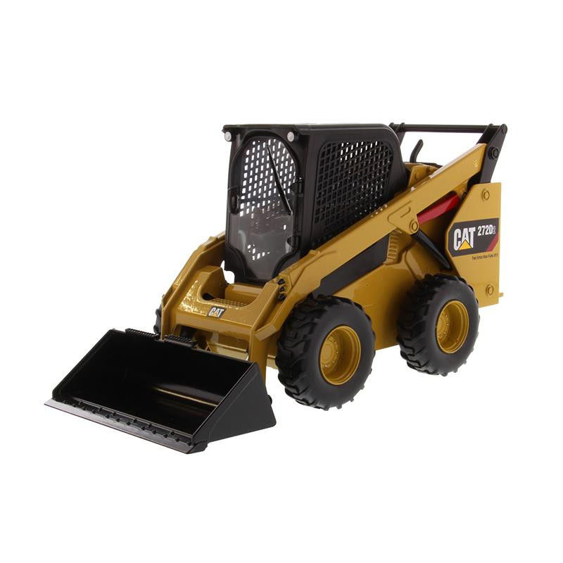 DM cat 272D2 1:16 Scale Alloy Die-Cast Skid Steer Loader Model with Authentic cat Yellow Paint Collectible Construction Vehicle