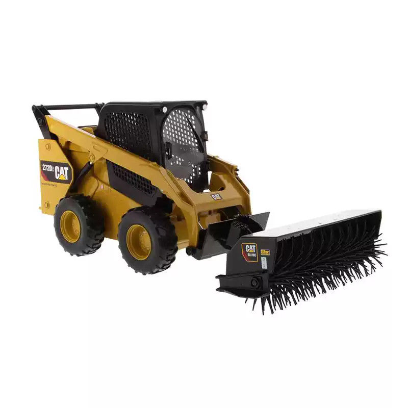 DM cat 272D2 1:16 Scale Alloy Die-Cast Skid Steer Loader Model with Authentic cat Yellow Paint Collectible Construction Vehicle