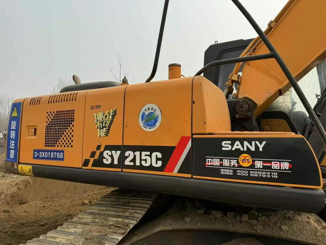 Used Sany SY215-9 Crawler Excavator Heavy Duty Construction Machine Reliable Performance