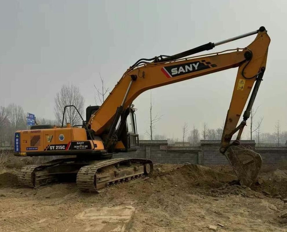Used Sany SY215-9 Crawler Excavator Heavy Duty Construction Machine Reliable Performance