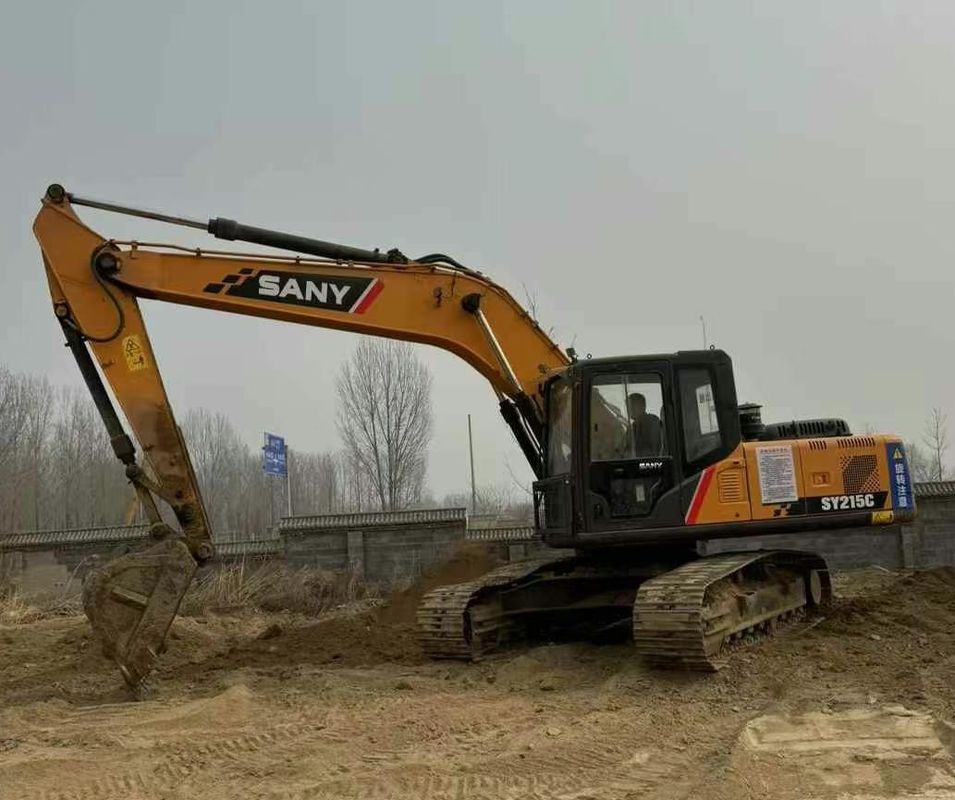 Used Sany SY215-9 Crawler Excavator Heavy Duty Construction Machine Reliable Performance