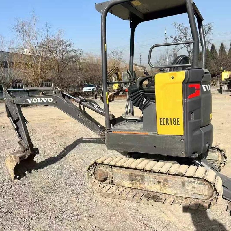 Used Volvo EC18 Mini Excavator 2020 920Hrs French Import Hydraulic Hammer Bucket